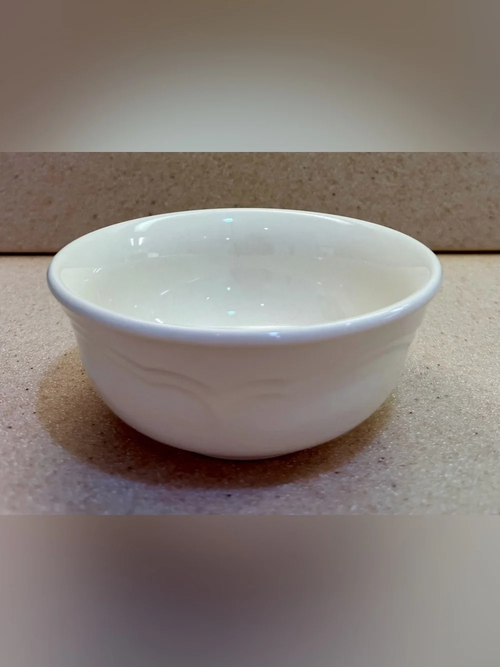 Vintage Pfaltzgraff Remembrance Fruit Dessert Sauce Dip Bowl Ivory Stoneware
